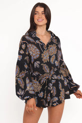Pali Romper Black Floral
