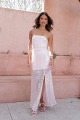 Liliane Maxi Dress Pink Sequin