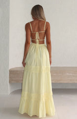 Rumour Has It Maxi Dress Lemon