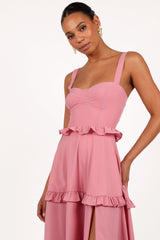 Lillee Tiered Maxi Dress Mauve