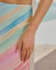 Capri Crush Clover Charm Bracelet
