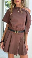 Aleski Mini Dress Chocolate