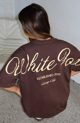 Slow Burner Oversized Tee Chocolate