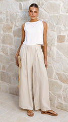 Persephone Crop Top White