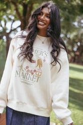Farmers Market Sweatshirt Cream