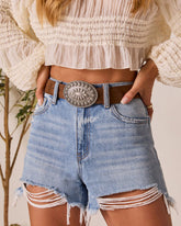 Amorosa Faux Suede Belt