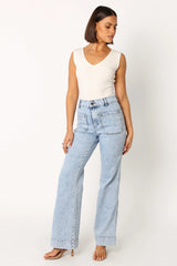 Nico Wide Leg Jean Blue
