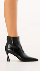 Scotty Boots Black Crinkle Patent