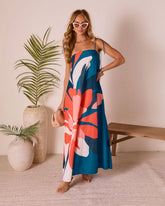 Sunkissed Escape Abstract Maxi Dress