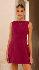 Rafiki Mini Dress Wine