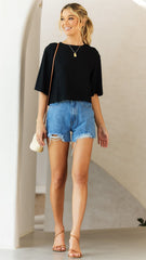 Charlotte Top Black