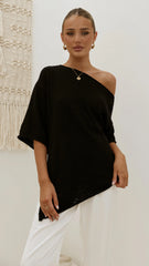 Keisha Off The Shoulder Top Black