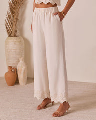 Summer on the Range Eyelet Hem Pants