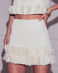 Moonbeam Tweed Mini Skirt