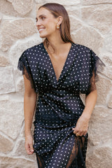 Ailbhe Top Black Polka Dot