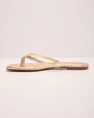 Gael Metallic Thong Sandals