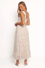 Amberlyn Maxi Skirt Pink Floral