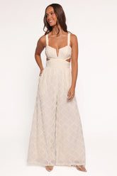 Avella Cutout Jumpsuit White