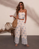 Paradise Poise Floral Print Wide Leg Pants