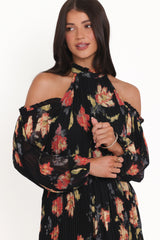 Hillary Romper Black Floral