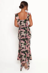 Chiara Maxi Dress Black Floral