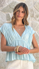Cori Top Blue