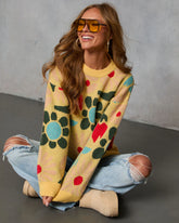 Norine Abstract Printed Sweater