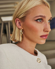 Endless Love Rhinestone Studded Hoops