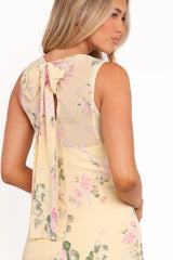 Keani Maxi Dress Yellow Floral