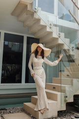 Jaye Long Sleeve Maxi Dress Cream