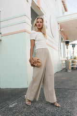 Savanna Striped Pants Apricot