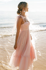 Floret Midi Dress Petal Pink
