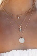 Enchante 5 Layer Necklace Set Gold