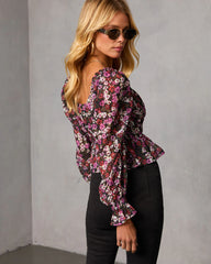 Mayia Peplum Top