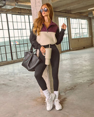 Cool Down Colorblock Half Zip Pullover