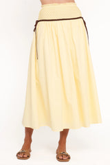 Orielle Maxi Skirt Lemon