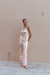 Devina Pants Tan Print