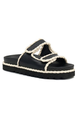Joe Sandals Black Cream