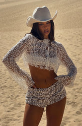 Purest Bliss Long Sleeve Top White