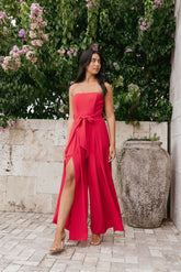 Chanellie Jumpsuit Red