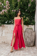 Chanellie Jumpsuit Red
