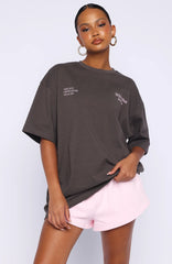 Midnight Chill Oversized Tee Charcoal