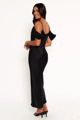 Reyna Off Shoulder Maxi Dress Black