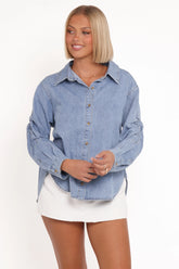 Antonella Denim Shirt Denim Blue