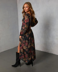 Peony Dust Printed Midi Dress