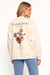 Flower Market Sweatshirt Cream