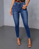 Perry Super Stretch High Rise Slim Leg Jeans