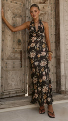 Dascha Maxi Dress Black Floral
