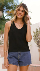Kady Knit Top Black