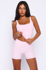 Keep Up High Waisted Shorts 4 Marshmallow